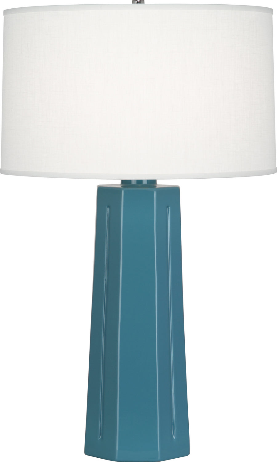 Robert Abbey Lighting OB960 Mason Lamp Steel Blue Glazed