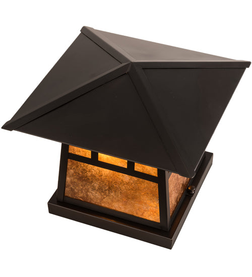 Meyda Tiffany Lighting 45640 Stillwater Two Light Pier Mount Outdoor Bronze / Dark