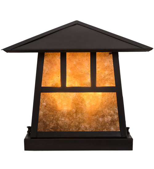 Meyda Tiffany Lighting 45640 Stillwater Two Light Pier Mount Outdoor Bronze / Dark