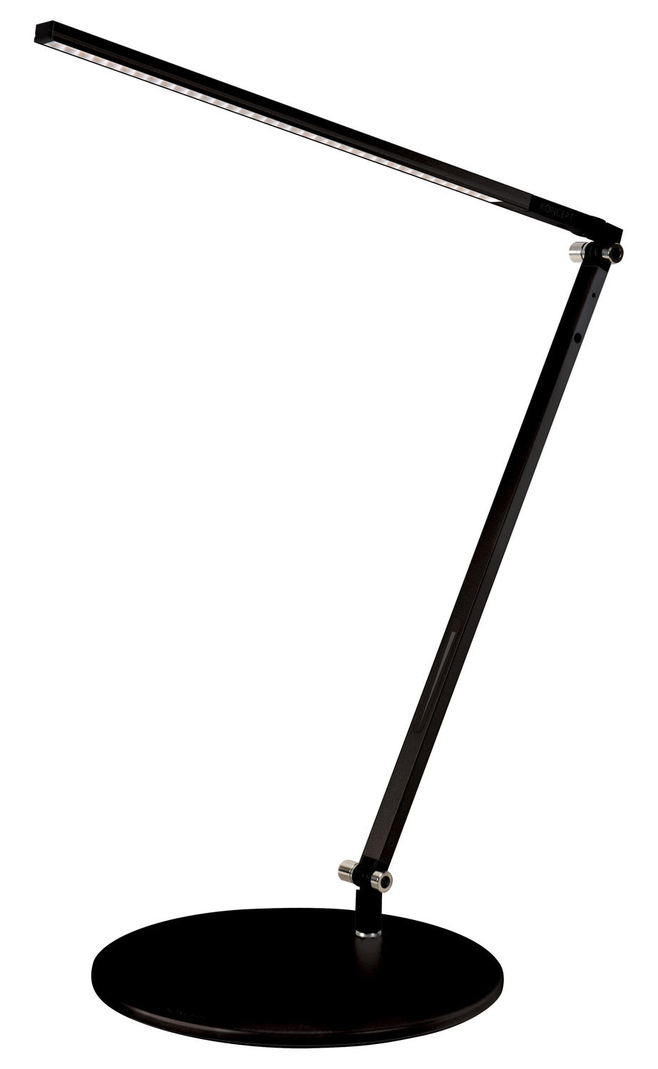 Koncept Lighting AR1000-CD-MBK-DSK  Z-Bar Lamp Metallic Black