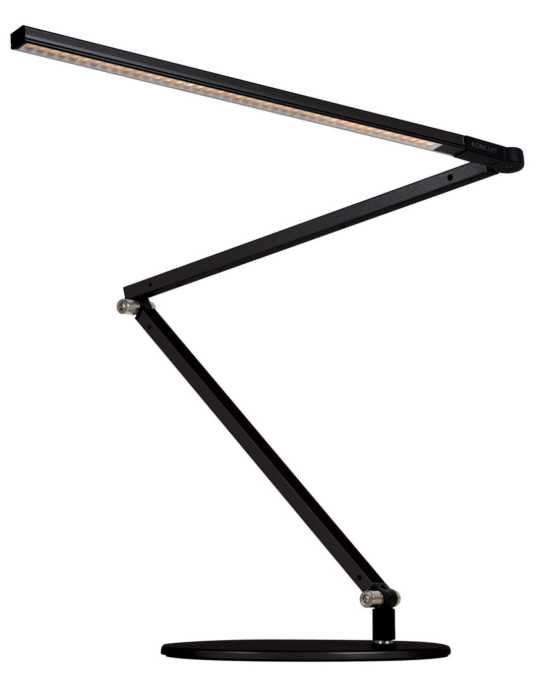 Koncept Lighting AR3000-CD-MBK-DSK  Z-Bar Lamp Metallic Black