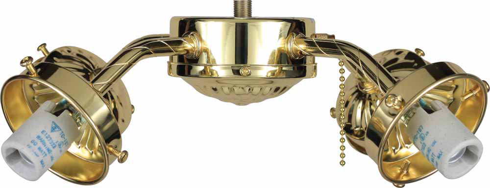 Volume Lighting V0944-2 Andalusia Ceiling Fan Polished Brass