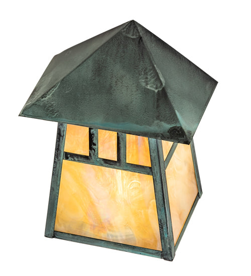 Meyda Tiffany Lighting 45683 Stillwater One Light Wall Sconce Outdoor Verde