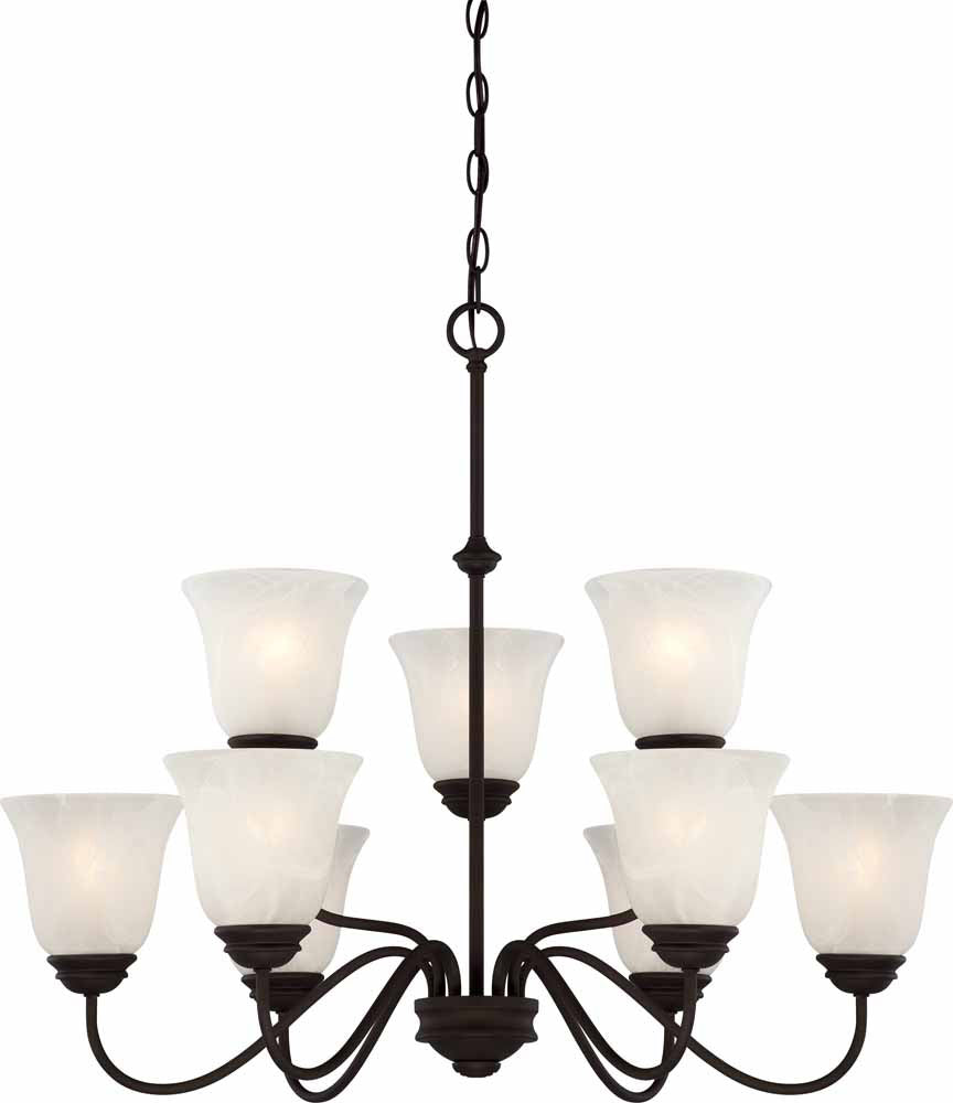 Volume Chandelier Light V2269-79 Chandelier Light - Antique Bronze