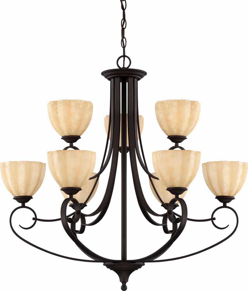 Volume Annecy V2909-79 Chandelier Light - Antique Bronze