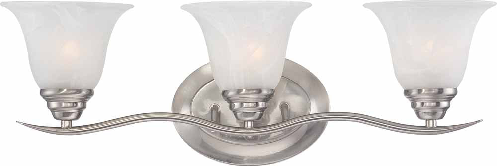 Volume Powder Room, Bathroom V5233-33 Bath Vanity Light 24 in. wide - Brushed Nickel