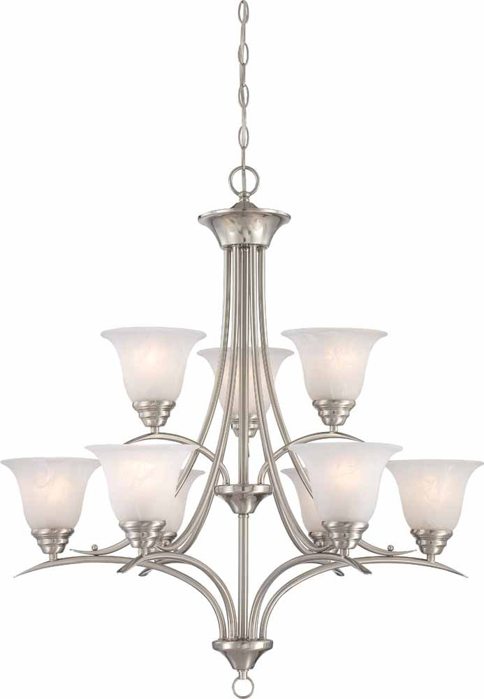 Volume Trinidad V5249-33 Chandelier Light - Brushed Nickel