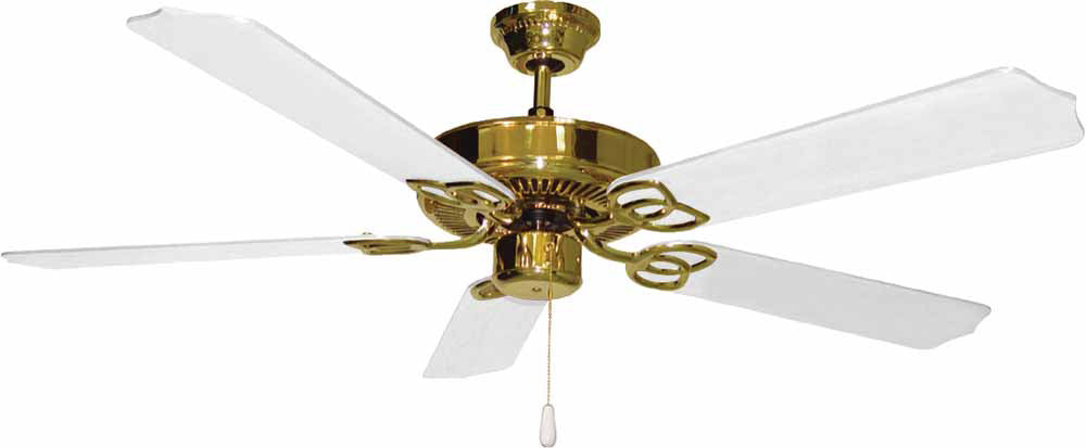 Volume Lighting V5954-2 Ceiling Fan Ceiling Fan Polish Brass