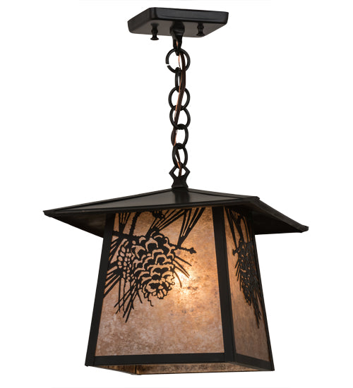 Meyda Tiffany Lighting 45746 Stillwater One Light Pendant Outdoor Bronze / Dark