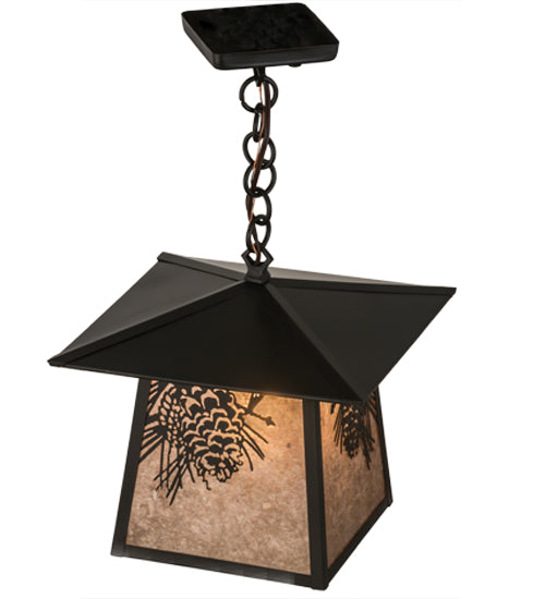 Meyda Tiffany Lighting 45746 Stillwater One Light Pendant Outdoor Bronze / Dark