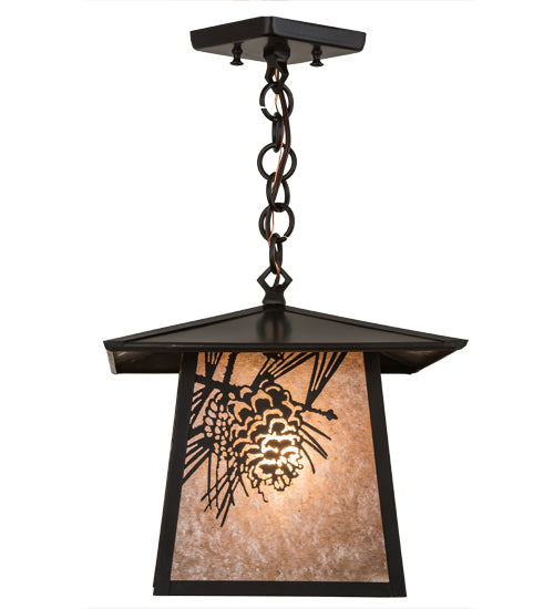 Meyda Tiffany Lighting 45746 Stillwater One Light Pendant Outdoor Bronze / Dark