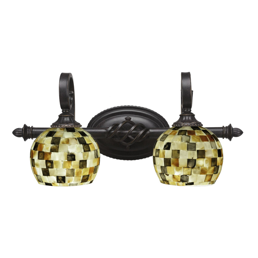 Toltec Eleganté 162-dg-407 Bath Vanity Light 21 in. wide - Dark Granite