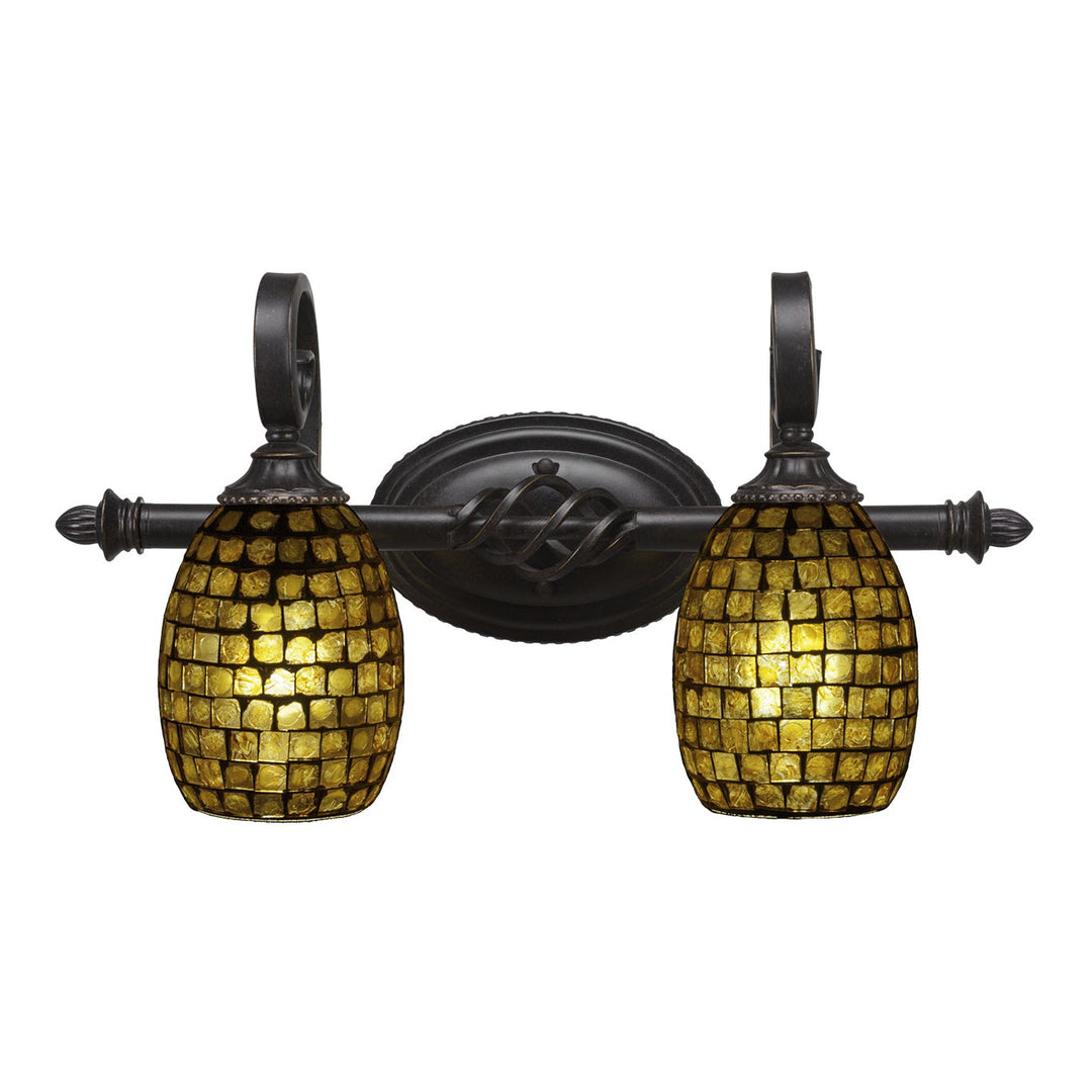 Toltec Elegant 162-dg-409 Bath Vanity Light 21 in. wide - Dark Granite