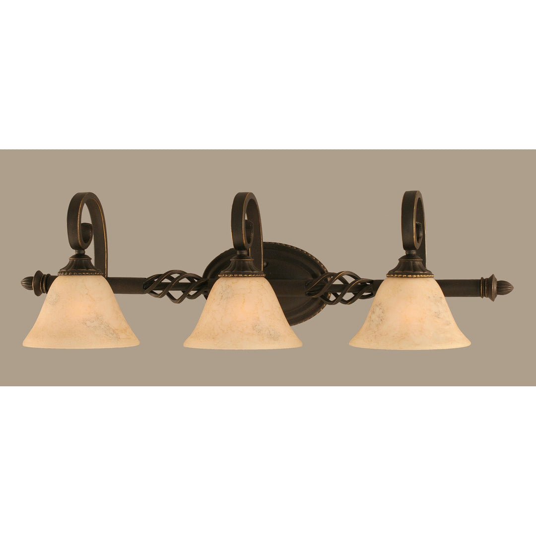 Toltec Eleganté 163-dg-508 Bath Vanity Light 31 in. wide - Dark Granite