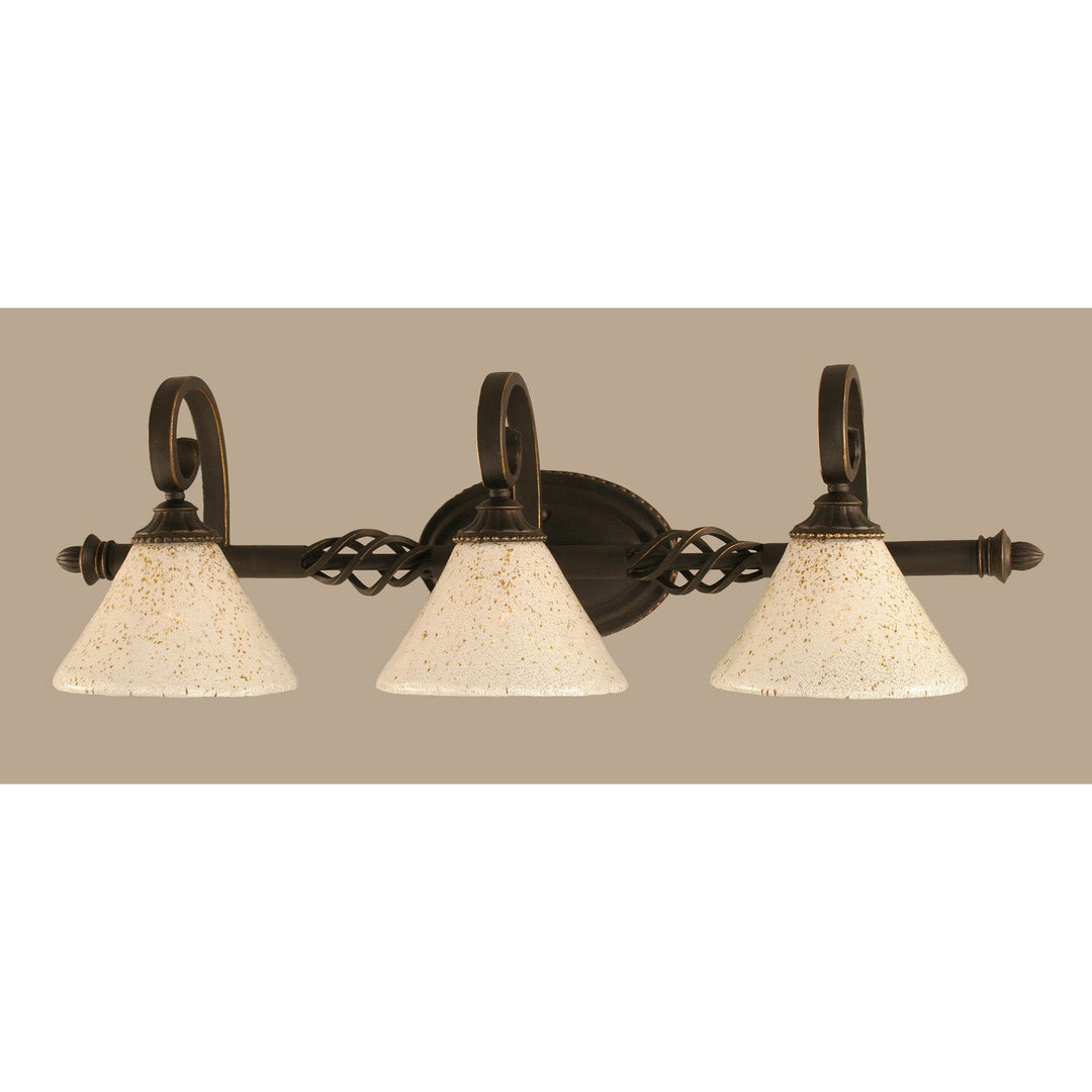 Toltec Eleganté 163-dg-7145 Bath Vanity Light 31 in. wide - Dark Granite