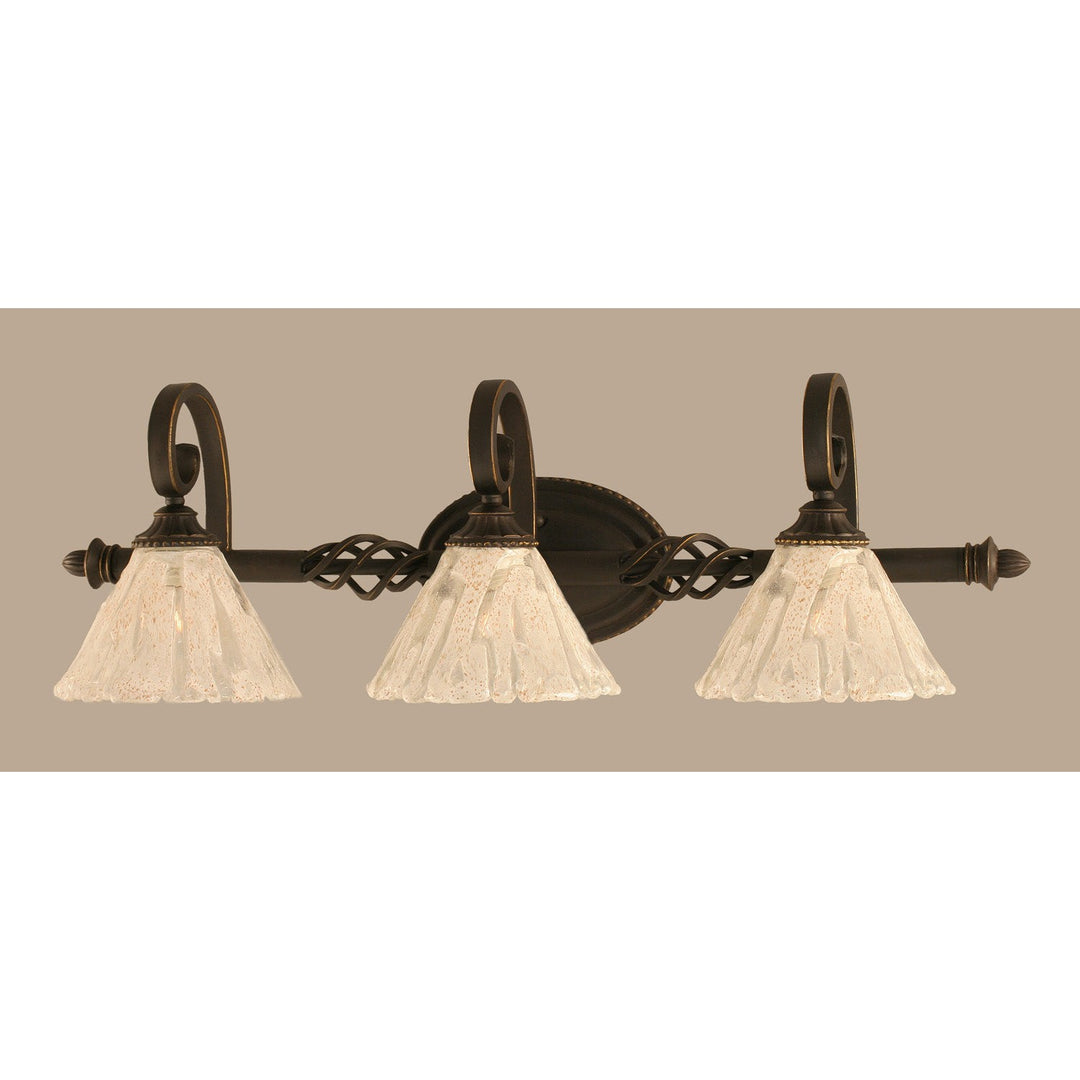 Toltec Eleganté 163-dg-7195 Bath Vanity Light 31 in. wide - Dark Granite