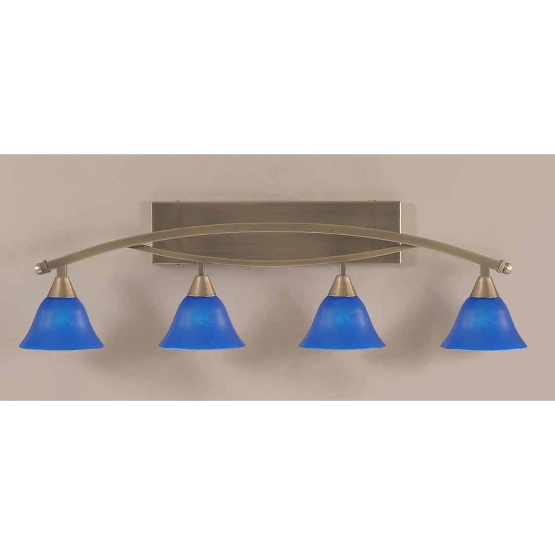 Toltec Bow 174-bn-4155 Bath Vanity Light 40 in. wide - Brushed Nickel
