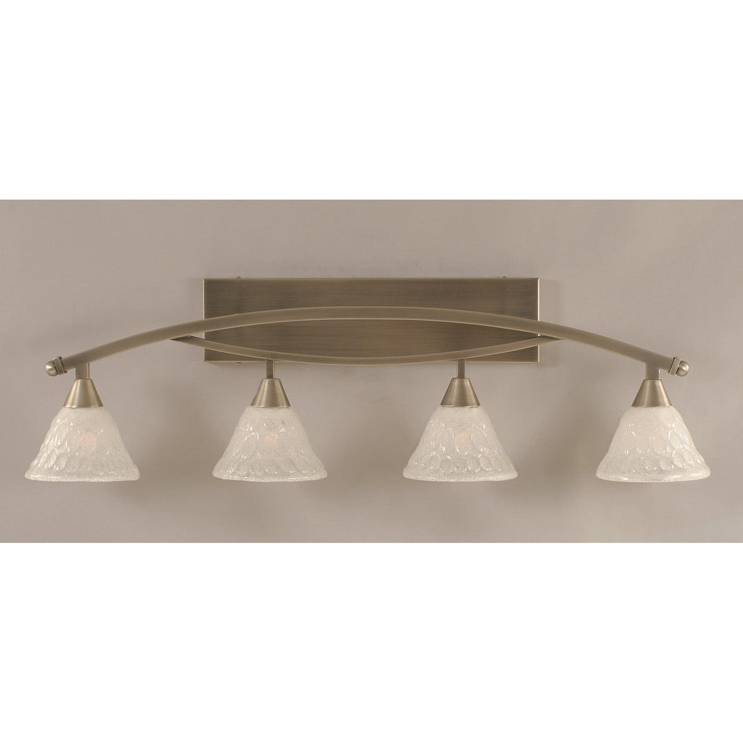 Toltec Bow 174-bn-451 Bath Vanity Light 39 in. wide - Brushed Nickel