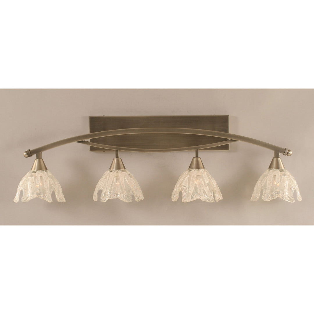 Toltec Bow 174-bn-759 Bath Vanity Light 39 in. wide - Brushed Nickel