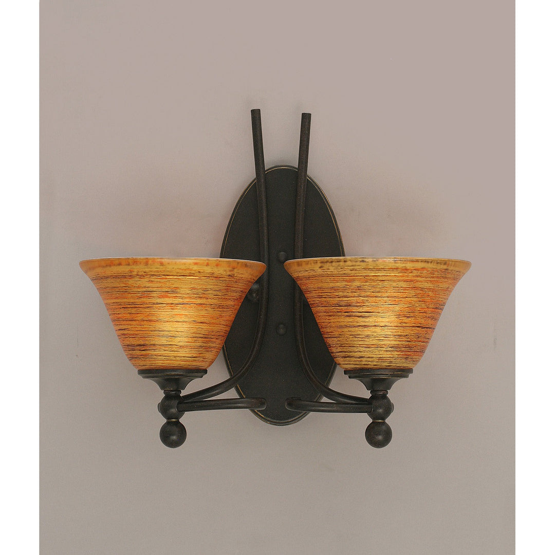 Toltec Capri 590-dg-454 Wall Sconce Light - Dark Granite