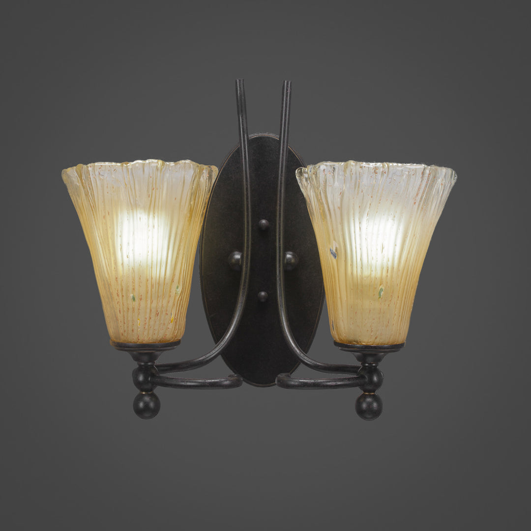 Toltec Capri 590-dg-720 Wall Sconce Light - Dark Granite