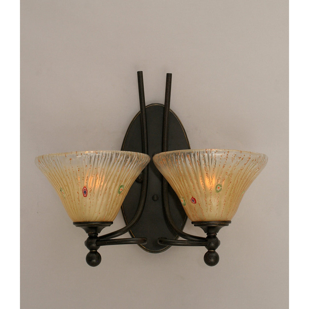 Toltec Capri 590-dg-750 Wall Sconce Light - Dark Granite