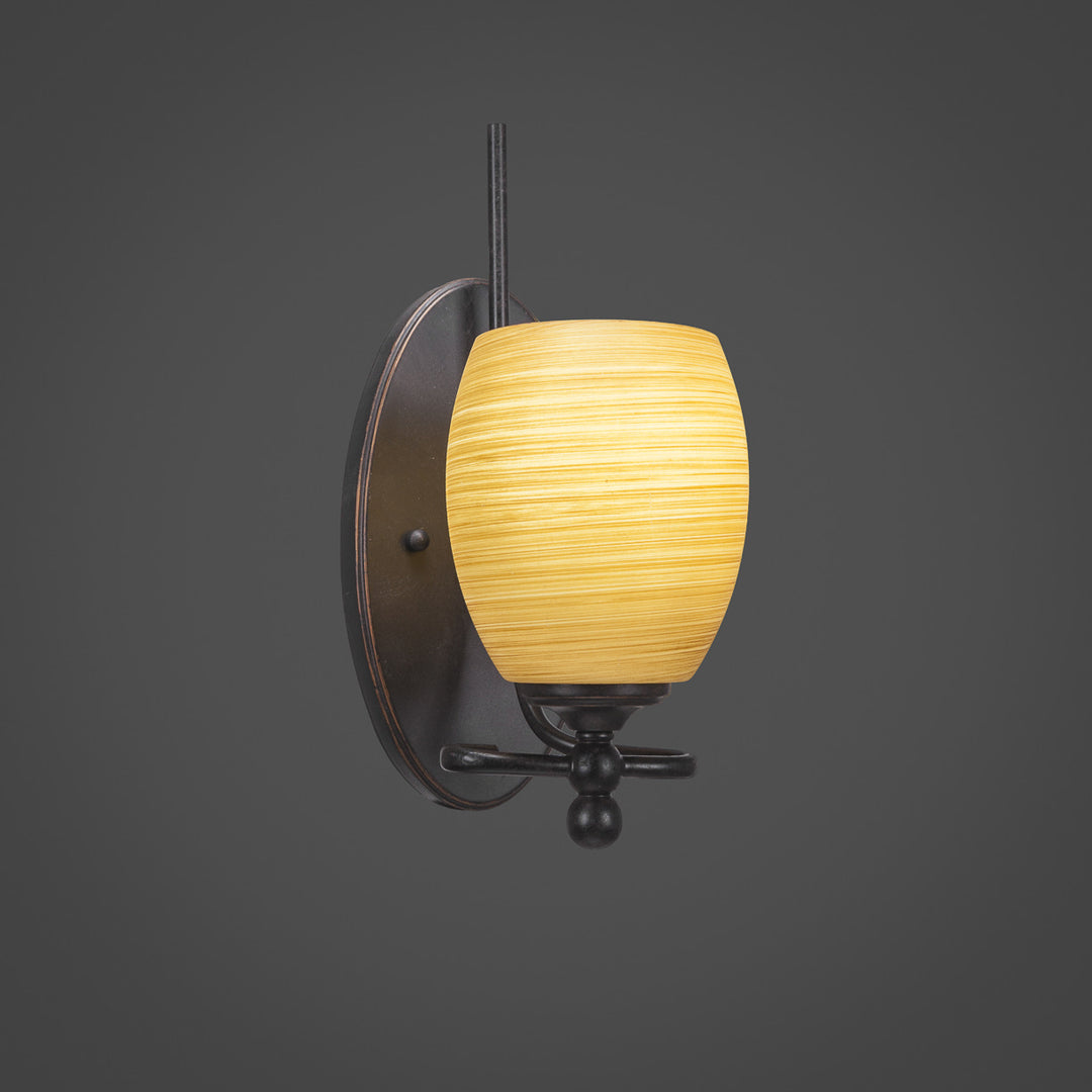 Toltec Capri 591-dg-625 Wall Sconce Light - Dark Granite