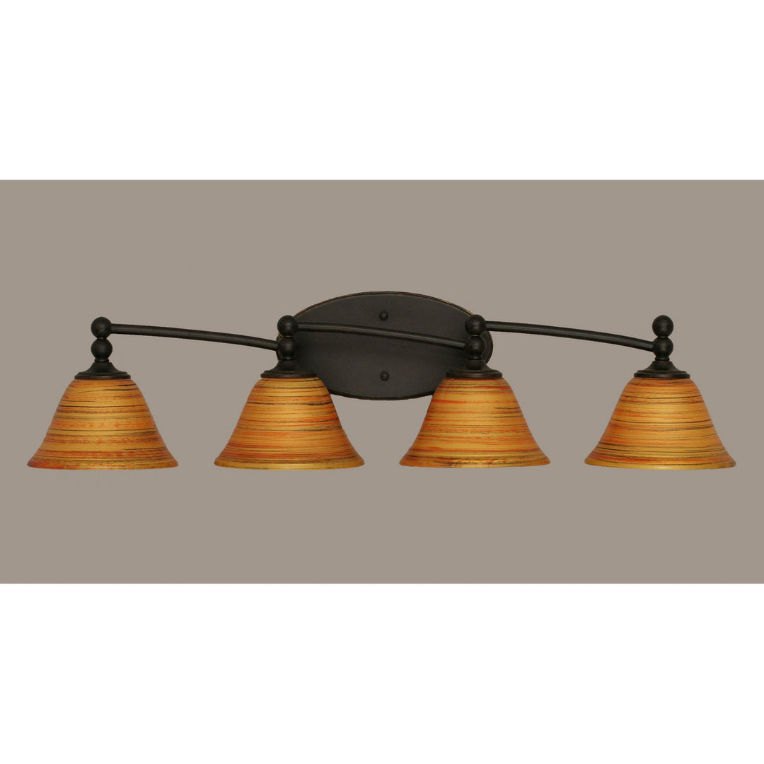 Toltec Capri 594-dg-454 Bath Vanity Light 32 in. wide - Dark Granite