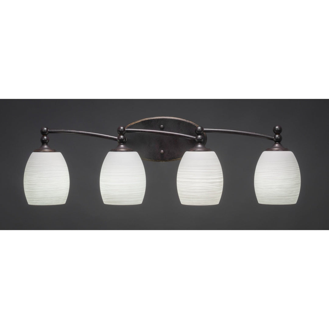 Toltec Capri 594-dg-615 Bath Vanity Light 30 in. wide - Dark Granite