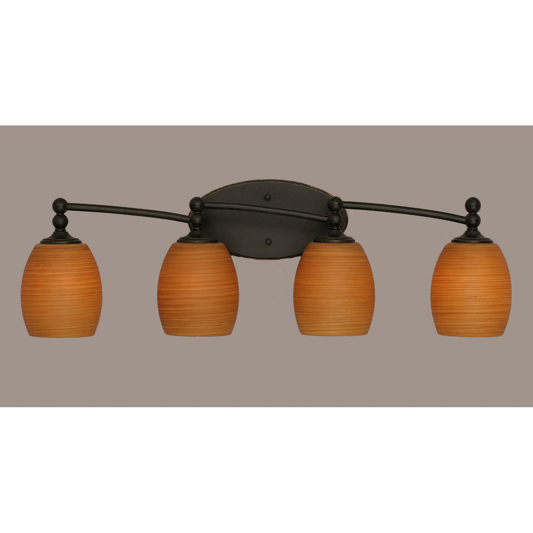 Toltec Capri 594-dg-625 Bath Vanity Light 30 in. wide - Dark Granite