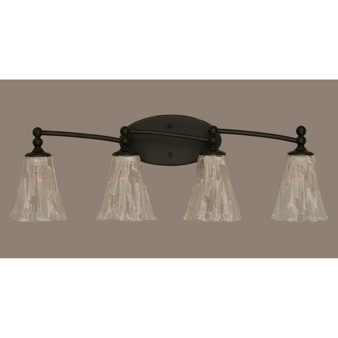 Toltec Capri 594-dg-729 Bath Vanity Light 15 in. wide - Dark Granite