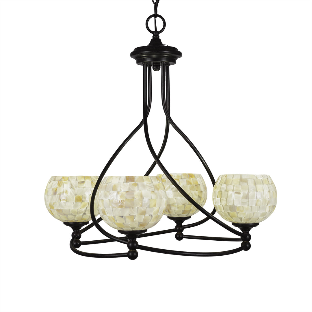 Toltec Capri 904-dg-405 Chandelier Light - Dark Granite