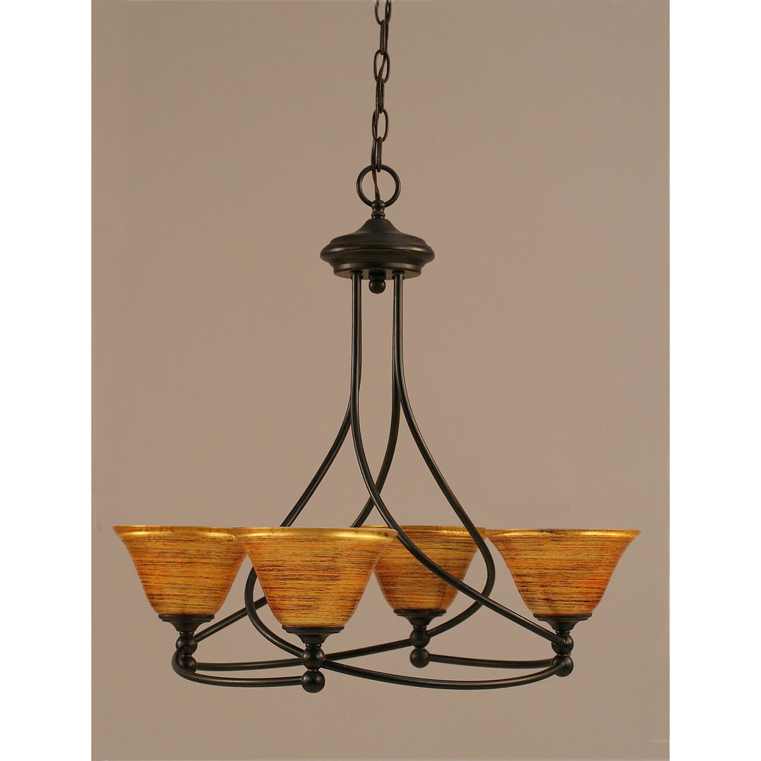 Toltec Capri 904-dg-454 Chandelier Light - Dark Granite