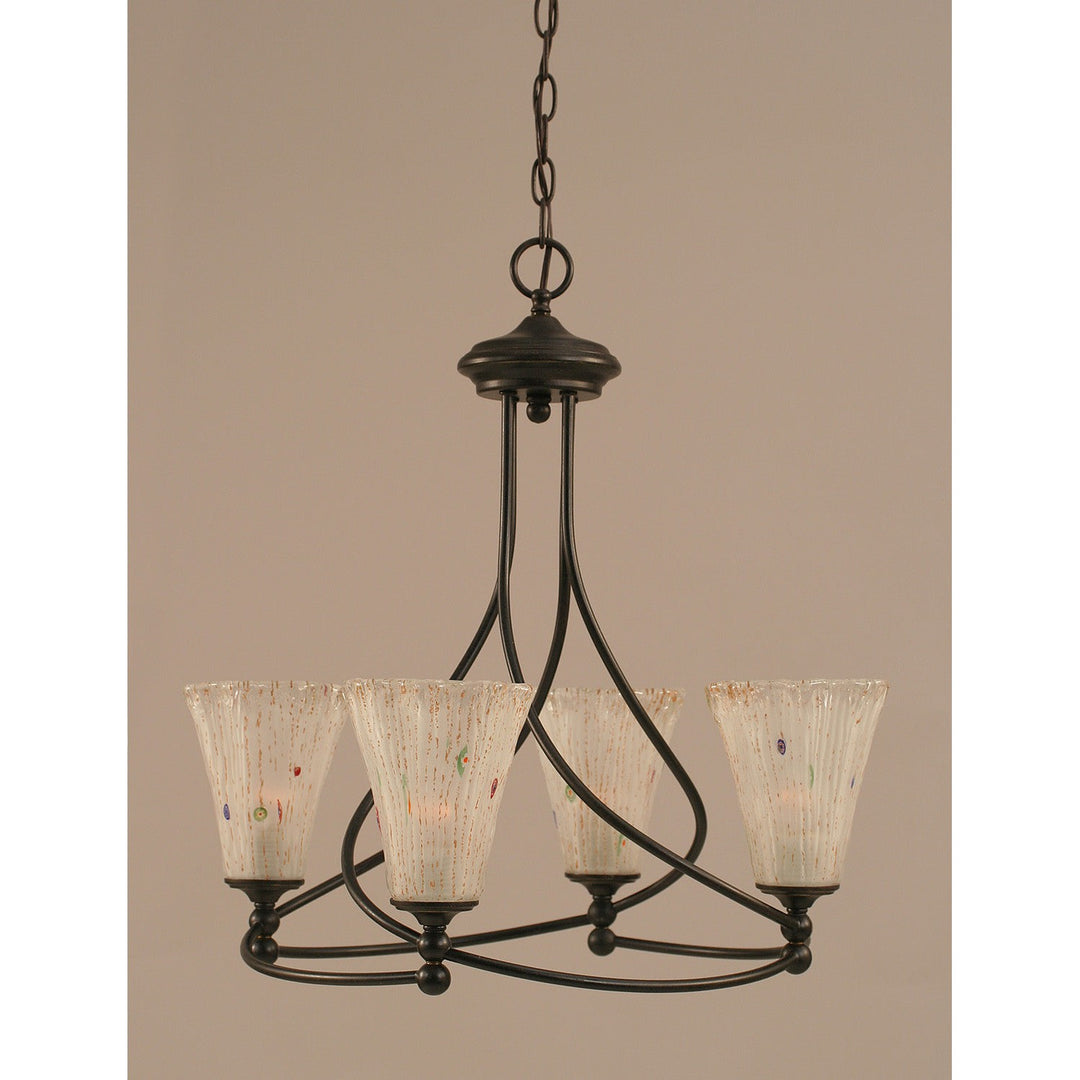 Toltec Capri 904-dg-721 Chandelier Light - Dark Granite