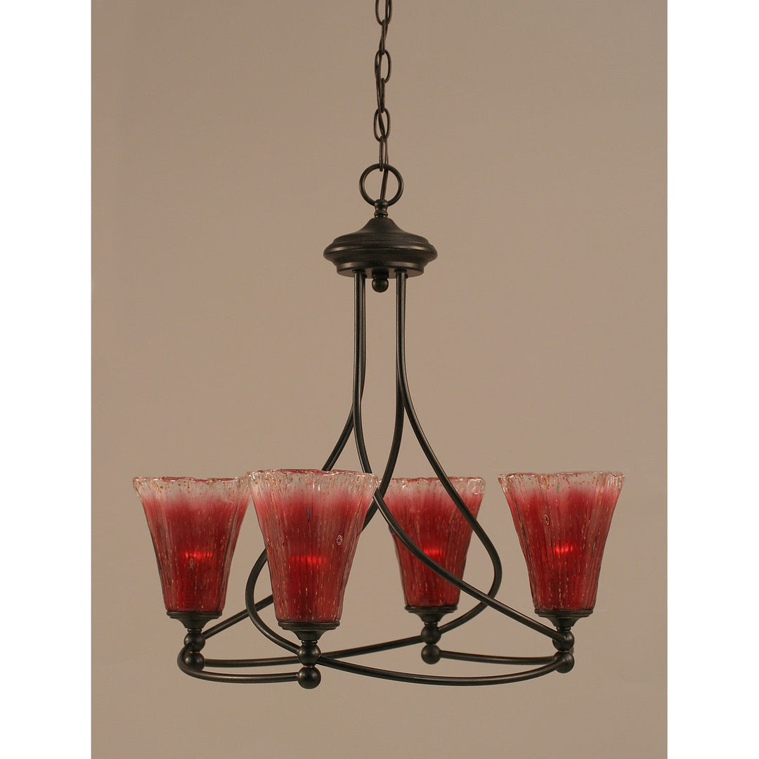 Toltec Capri 904-dg-726 Chandelier Light - Dark Granite