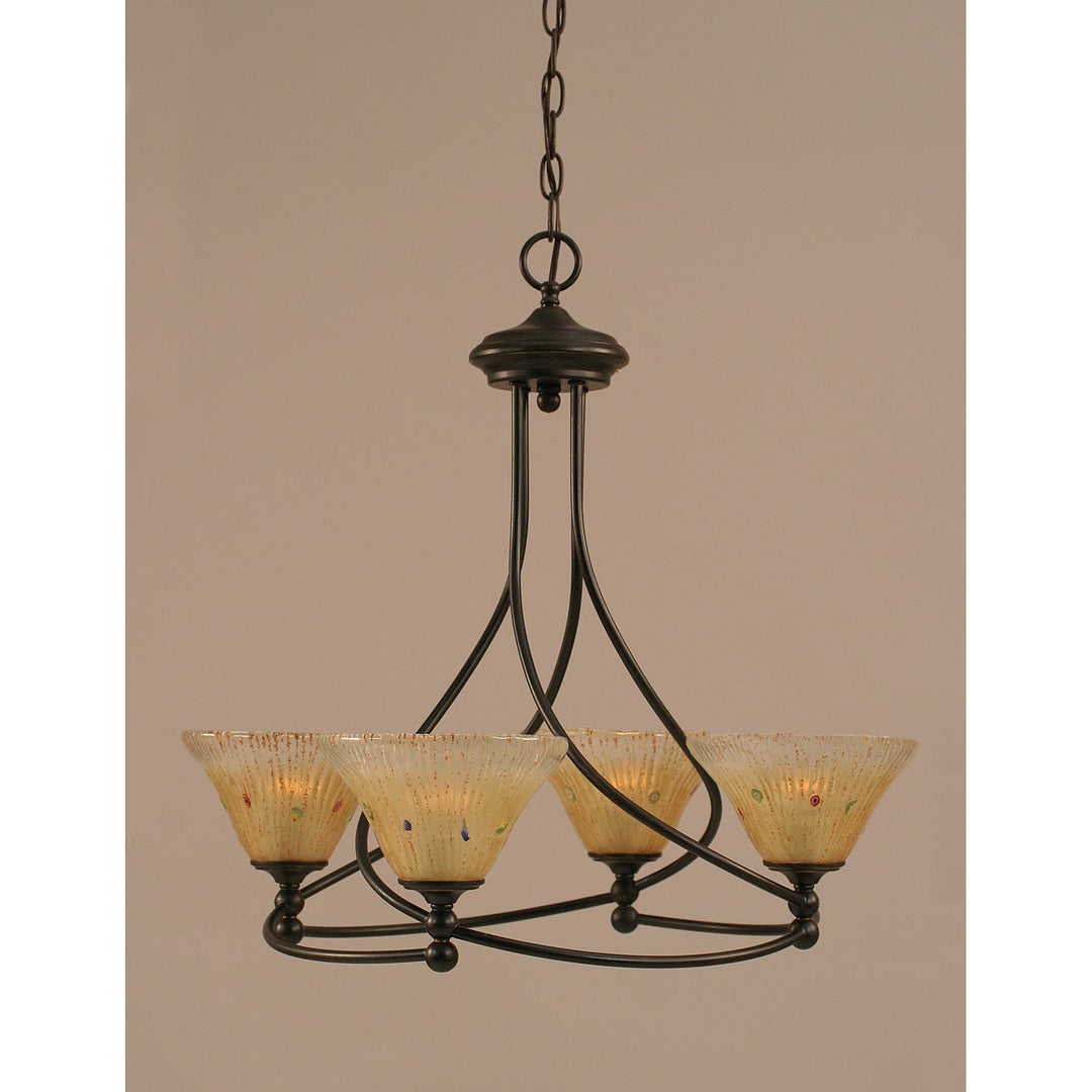 Toltec Capri 904-dg-750 Chandelier Light - Dark Granite