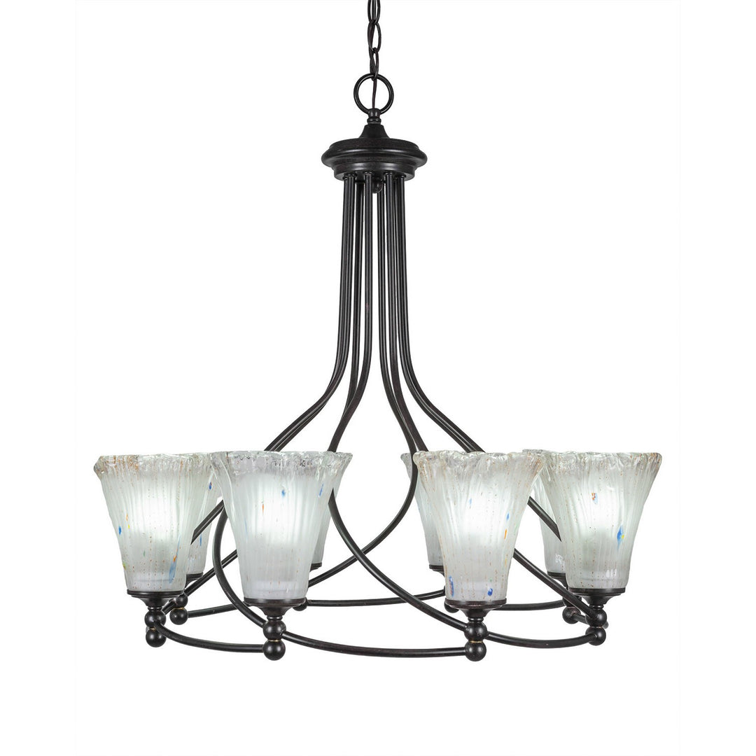 Toltec Capri 908-dg-721 Chandelier Light - Dark Granite