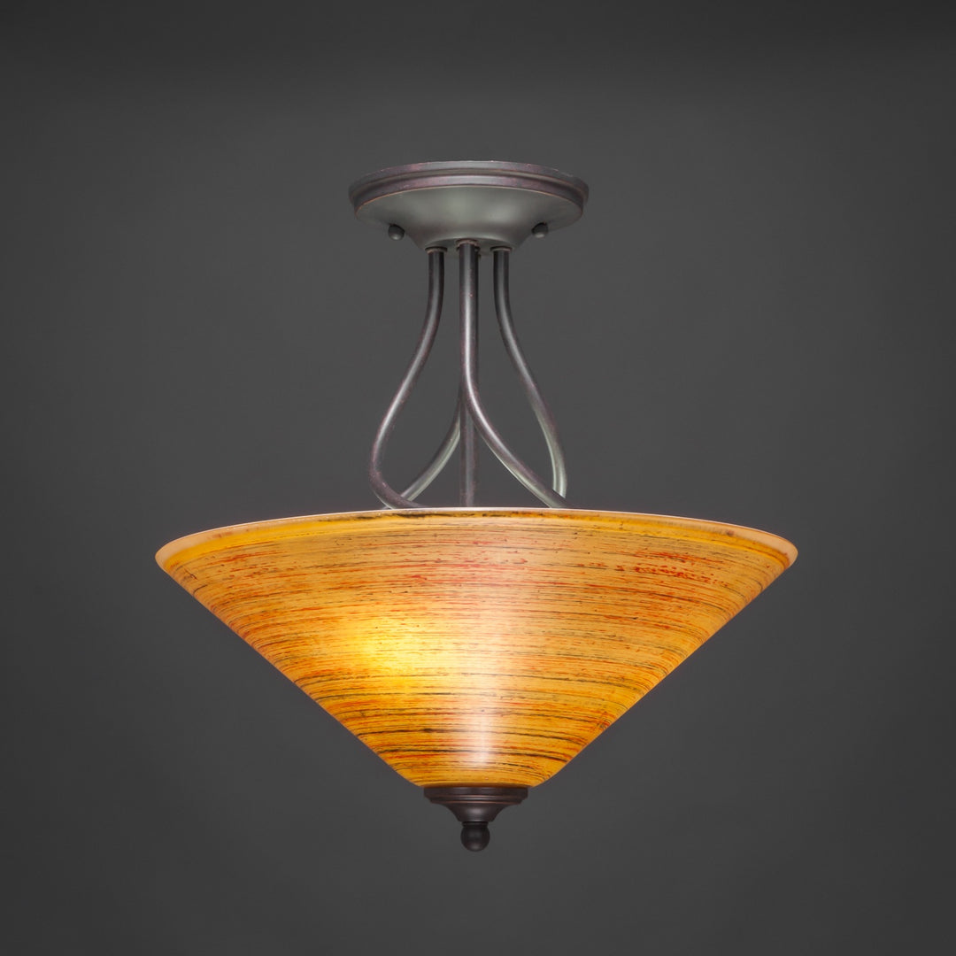 Toltec Capri 909-dg-414 Ceiling Light - Dark Granite