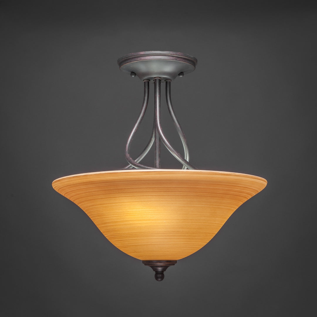 Toltec Capri 909-dg-622 Ceiling Light - Dark Granite