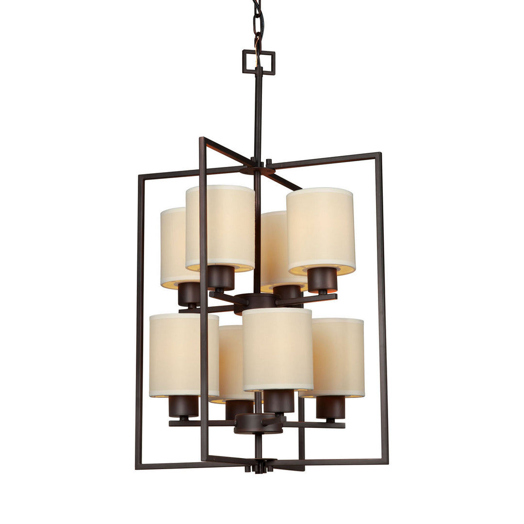 Forte 2570-08-32 Chandelier Light - Antique Bronze