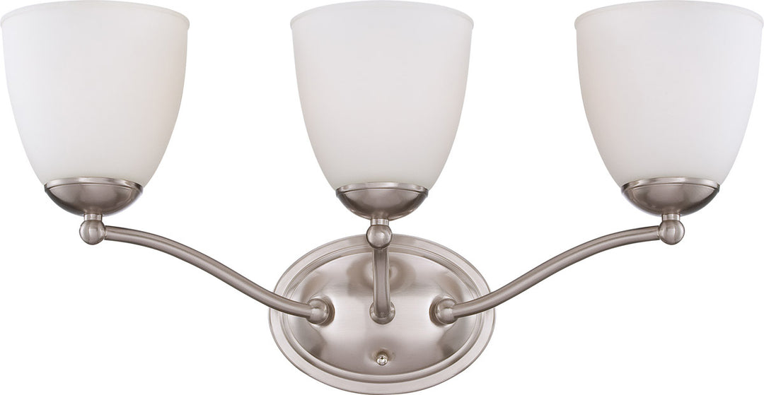 Nuvo Patton 60-5033 Bath Vanity Light 21 in. wide - Brushed Nickel