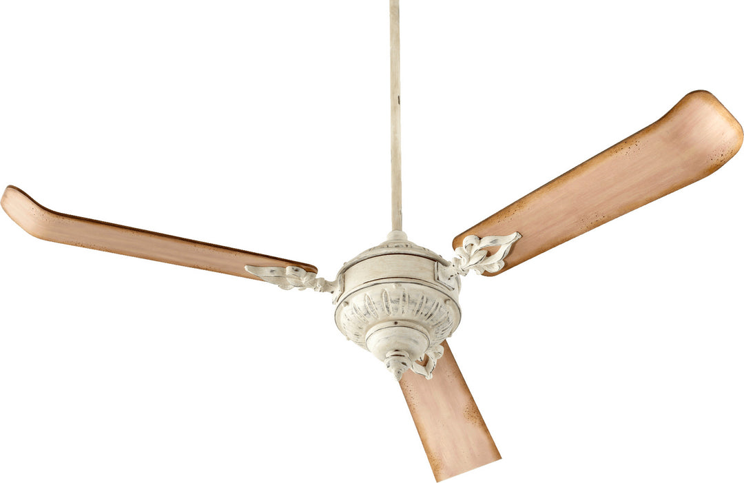 Quorum Brewster 27603-70 Ceiling Fan - Persian White, Weathered Pine