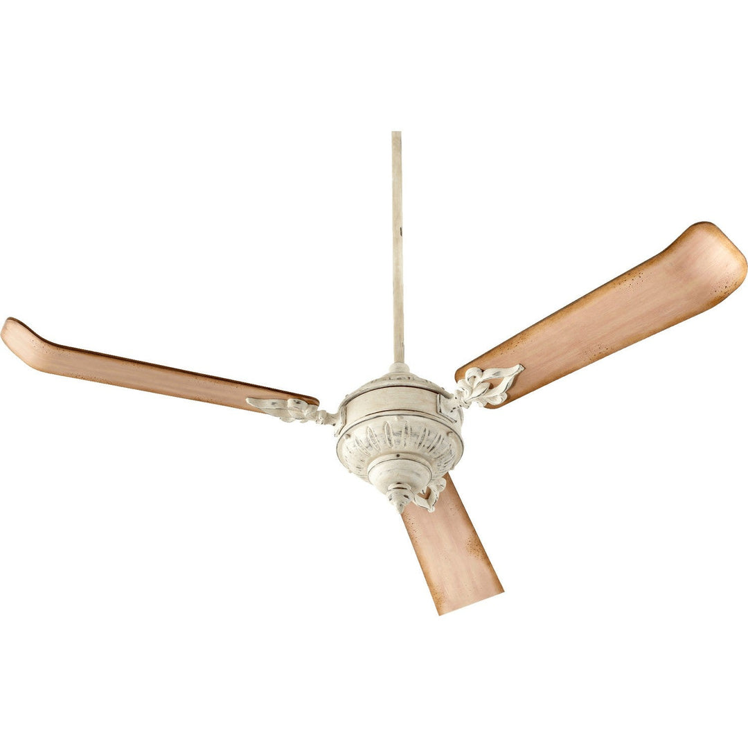 Quorum Brewster 27603-70 Ceiling Fan - Persian White, Weathered Pine