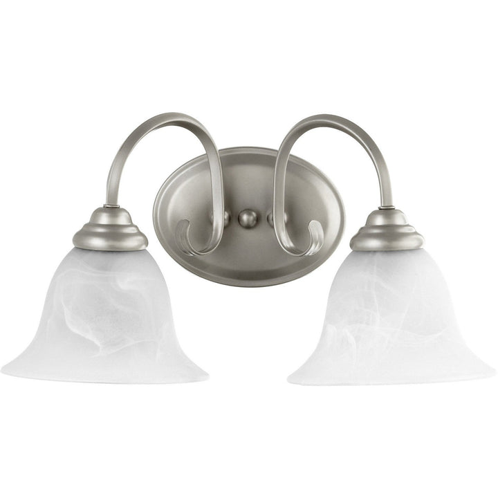 Quorum Spencer 5110-2-64 Bath Vanity Light 17 in. wide - Classic Nickel