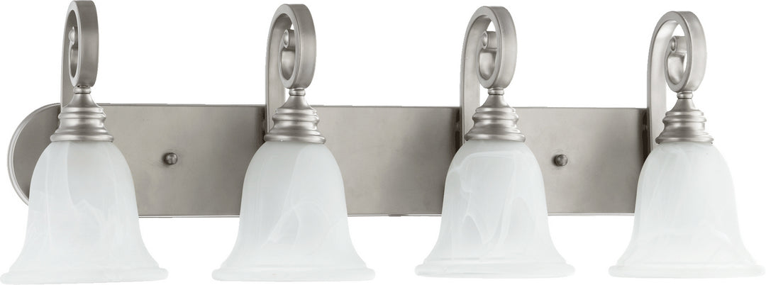 Quorum Bryant 5154-4-64 Bath Vanity Light 32 in. wide - Classic Nickel