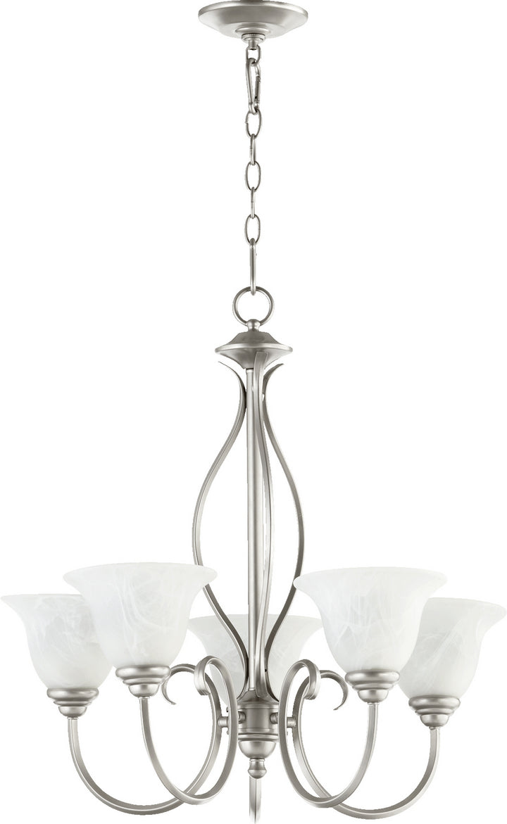 Quorum Spencer 6010-5-64 Chandelier Light - Classic Nickel