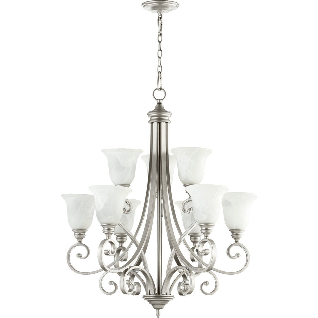 Quorum Bryant 6154-9-64 Chandelier Light - Classic Nickel