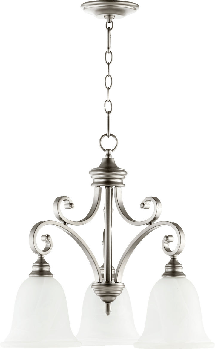 Quorum Bryant 6354-3-64 Chandelier Light - Classic Nickel