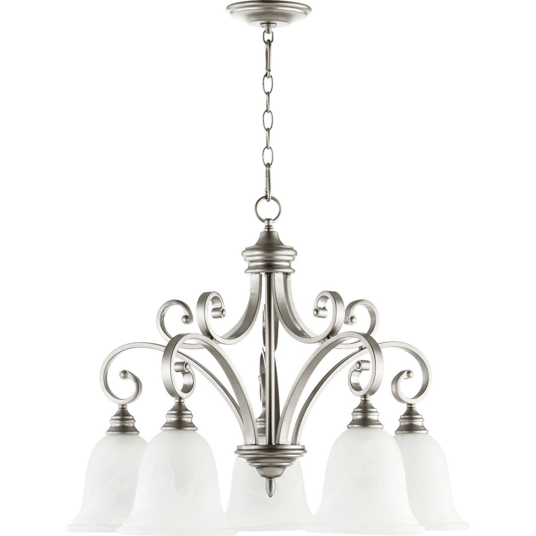 Quorum Bryant 6354-5-64 Chandelier Light - Classic Nickel