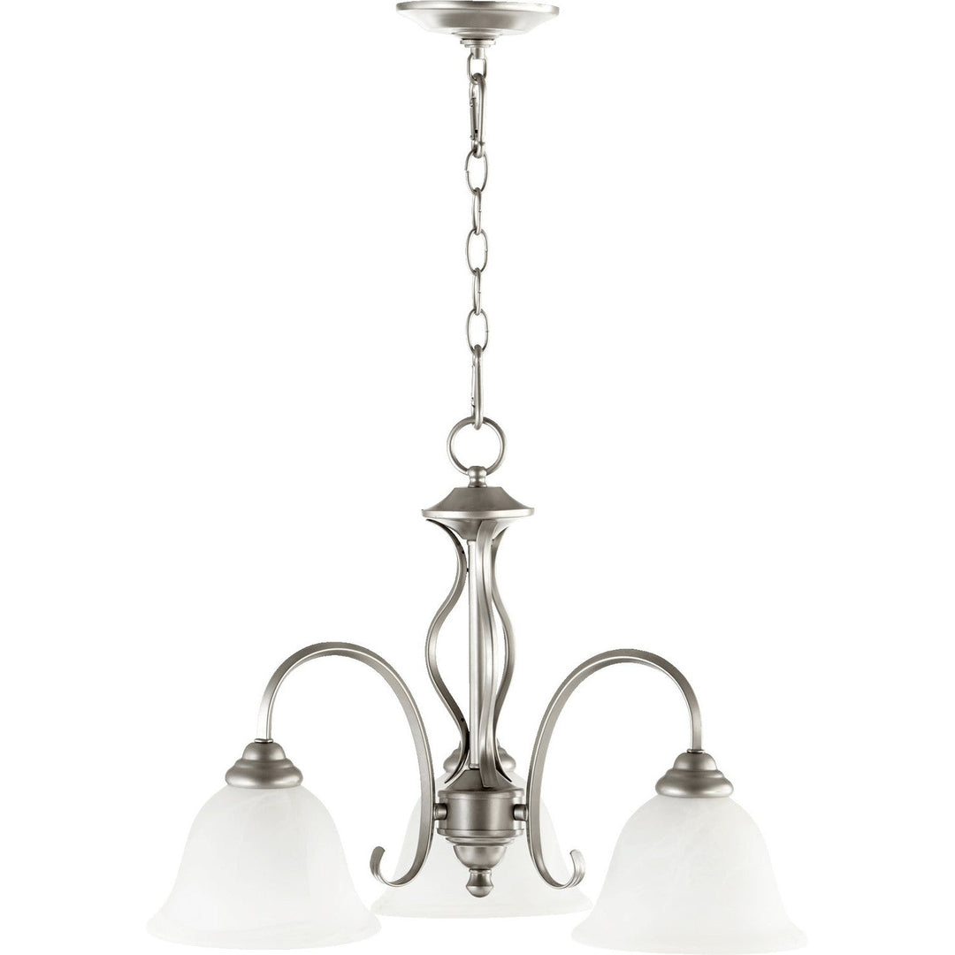 Quorum Spencer 6410-3-64 Chandelier Light - Classic Nickel